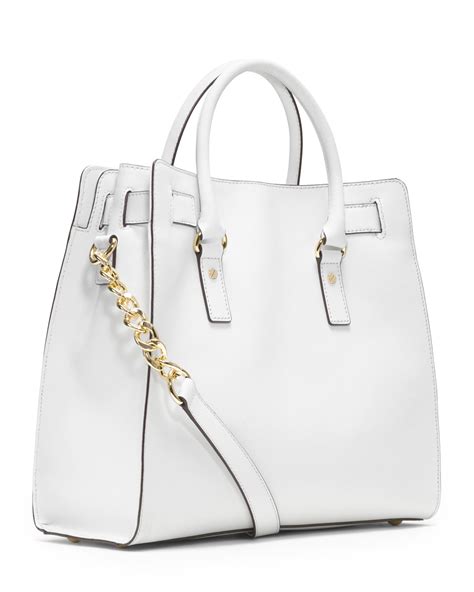 michael michael kors hamilton saffiano large white tote|sullivan large saffiano leather tote.